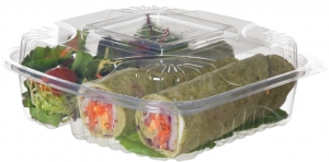 Eco-Products PLA Clear Rectangular Deli Lid Container - 12 oz - EP-RC12 -  300/Case - US Supply House